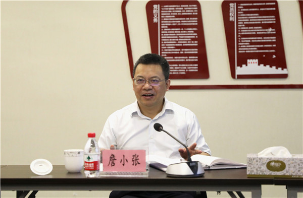 集团公司总经理詹小张一行来菠菜导航网调研指导工作